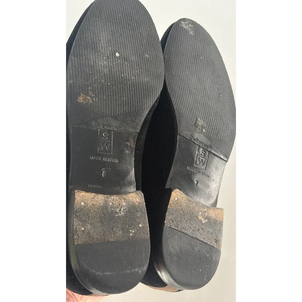 Stubbs & Wootton Velvet‎ Slippers Loafers Monkey Women Size 7 Black